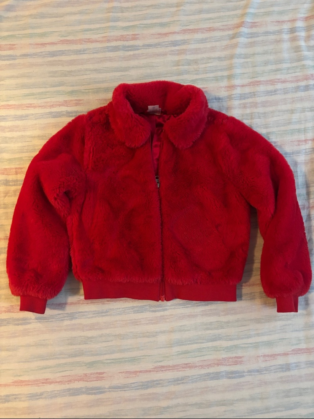 Hanna Anderson Faux Fur Jacket sz 8